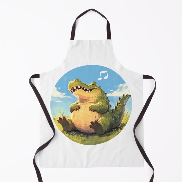 Item preview, Cute Crocodile Listening to Music designed and sold by SMARTKIT DESIGNAGENCY.