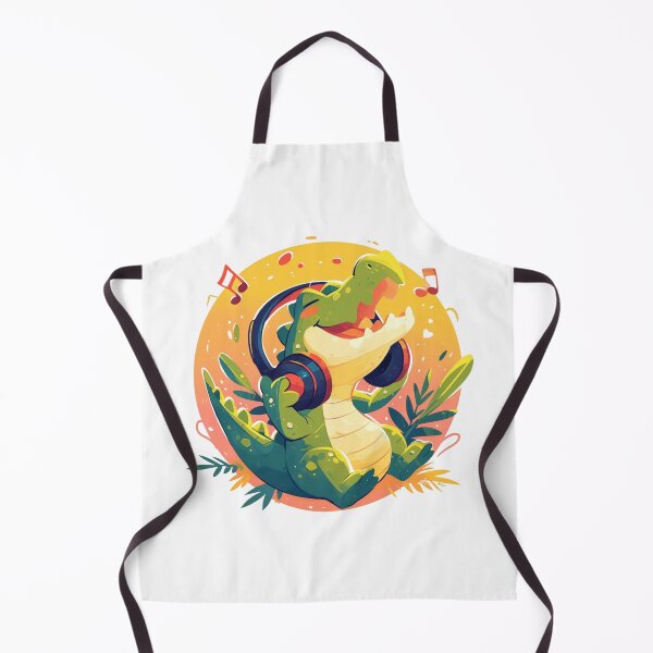 Item preview, Cute Crocodile Listening to Music designed and sold by SMARTKIT DESIGNAGENCY.