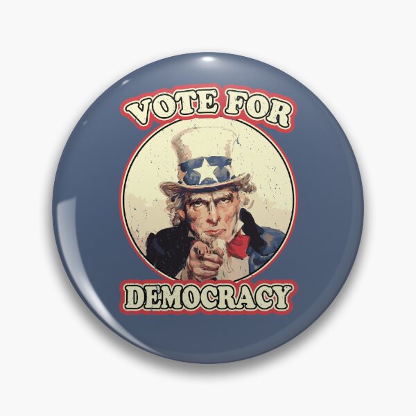 Item preview, Uncle Sam Wants You to Vote for Democracy in the 2024 Elections designed and sold by electrovista.