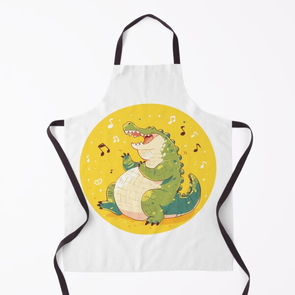 Item preview, Cute Crocodile Listening to Music designed and sold by SMARTKIT DESIGNAGENCY.