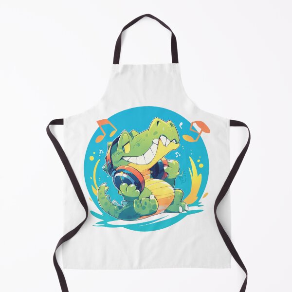 Item preview, Cute Crocodile Listening to Music designed and sold by SMARTKIT DESIGNAGENCY.