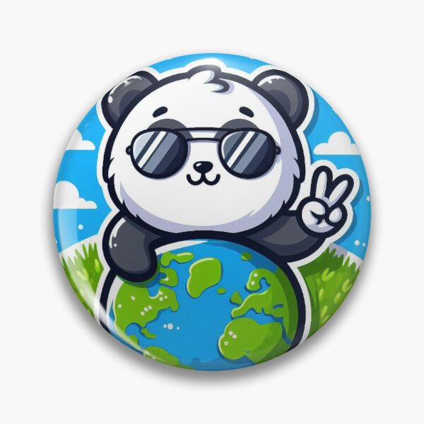 Item preview, The Peaceful Panda Sticker 1 designed and sold by CL JOHNSON.