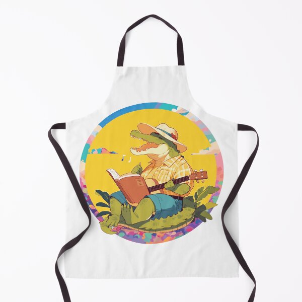 Item preview, Cute Crocodile Listening to Music designed and sold by SMARTKIT DESIGNAGENCY.