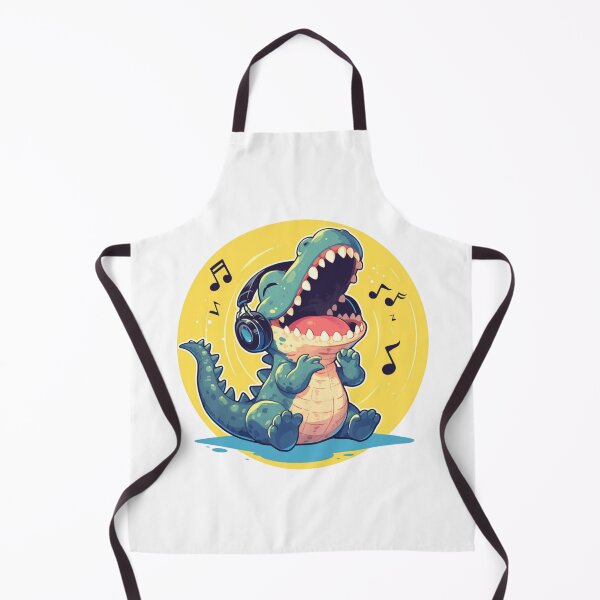 Item preview, Cute Crocodile Listening to Music designed and sold by SMARTKIT DESIGNAGENCY.