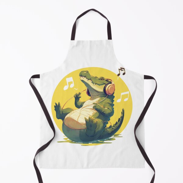 Item preview, Cute Crocodile Listening to Music designed and sold by SMARTKIT DESIGNAGENCY.