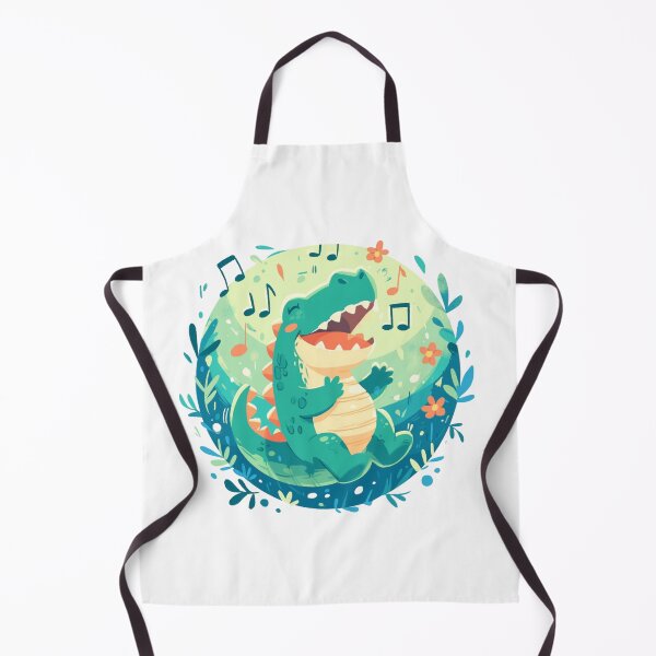Item preview, Cute Crocodile Listening to Music designed and sold by SMARTKIT DESIGNAGENCY.