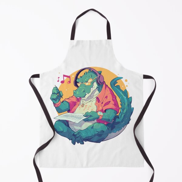 Item preview, Cute Crocodile Listening to Music designed and sold by SMARTKIT DESIGNAGENCY.