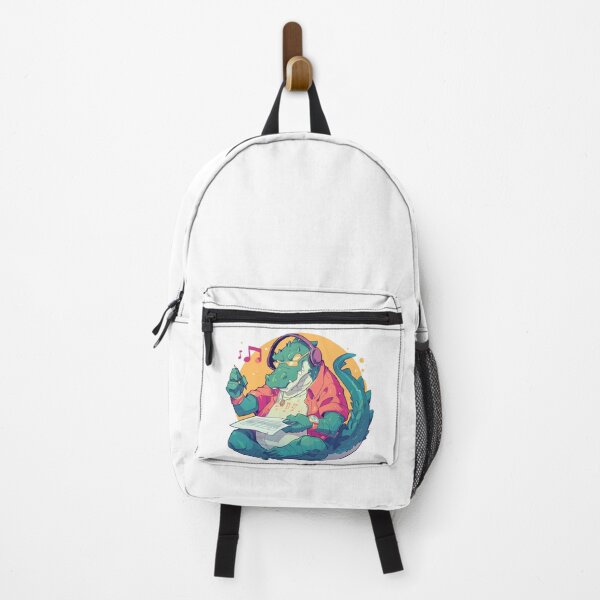 Item preview, Cute Crocodile Listening to Music designed and sold by SMARTKIT DESIGNAGENCY.