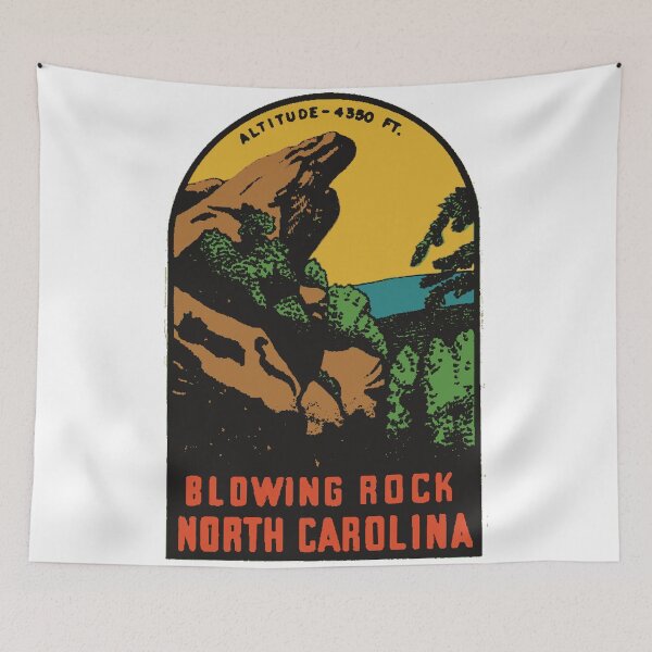 Item preview, Blowing Rock North Carolina Vintage Style designed and sold by Decal Mania.