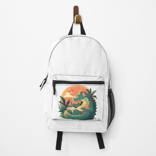 Item preview, Cute Crocodile Listening to Music designed and sold by SMARTKIT DESIGNAGENCY.