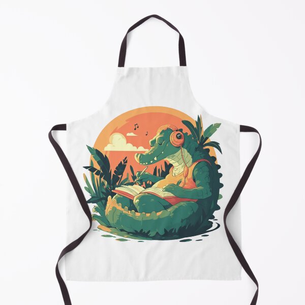 Item preview, Cute Crocodile Listening to Music designed and sold by SMARTKIT DESIGNAGENCY.
