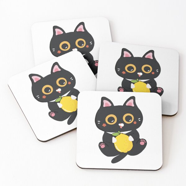 Item preview, Black-white cat cuddling lemon designed and sold by Jasmine Lu.