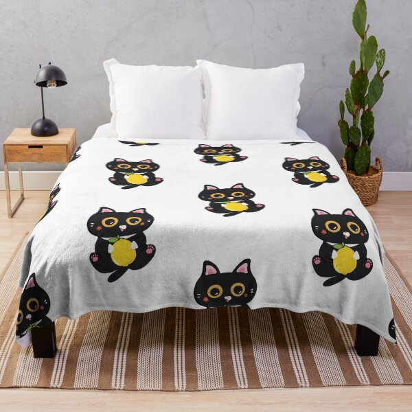 Item preview, Black-white cat cuddling lemon designed and sold by Jasmine Lu.