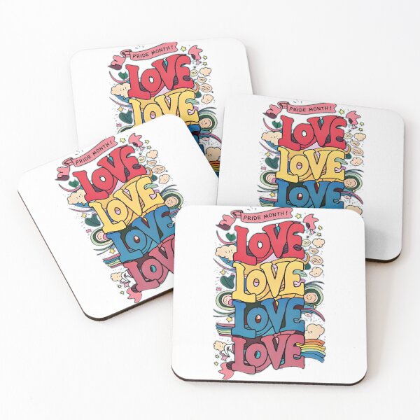 Item preview, Pride month, Love 4x designed and sold by BlissfulBlossom.