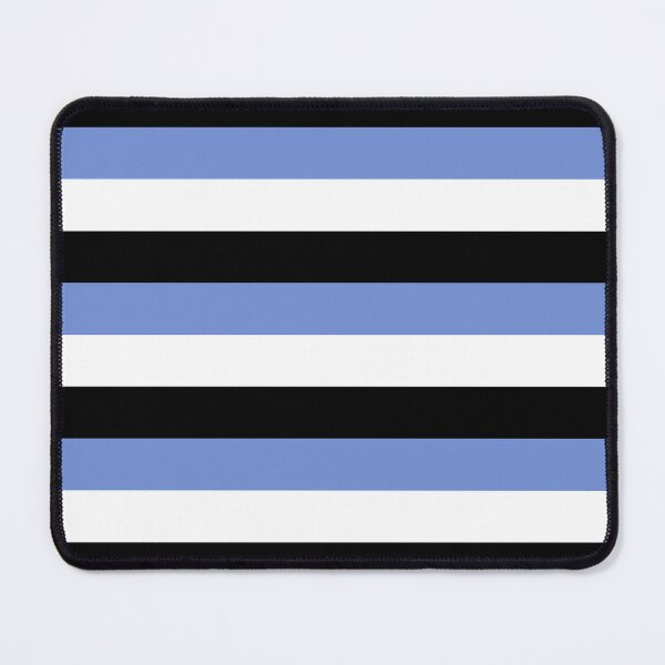 Item preview, 3 Large DANUBE BLUE, BLACK and WHITE Horizontal STRIPES designed and sold by RachelMacht.