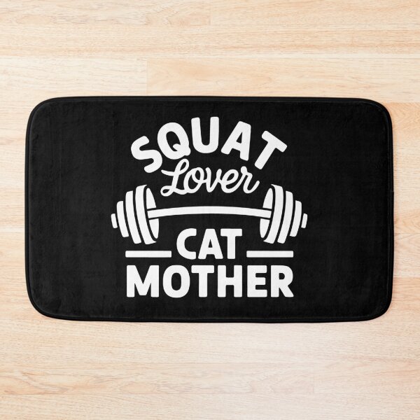 Item preview, Squat Lover Cat Mother Funny Workout Gym Fitness designed and sold by SusanaDesigns.