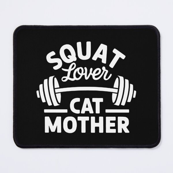 Item preview, Squat Lover Cat Mother Funny Workout Gym Fitness designed and sold by SusanaDesigns.