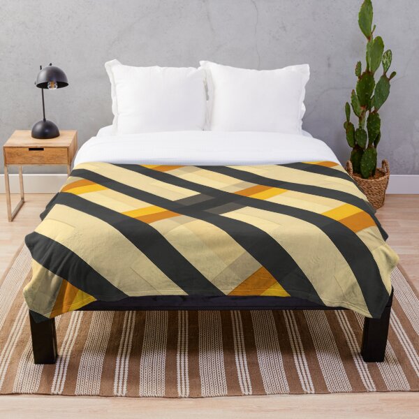 Aperçu de l'œuvre Motif géométrique en jaune et noir créée et vendue par Print2Harbor.