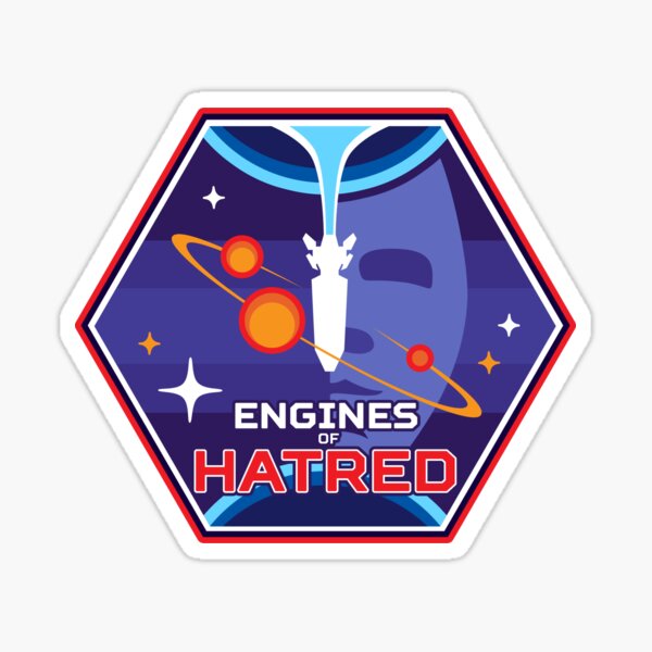 Cosmopunk Patch - Engines of Hatred Sticker
