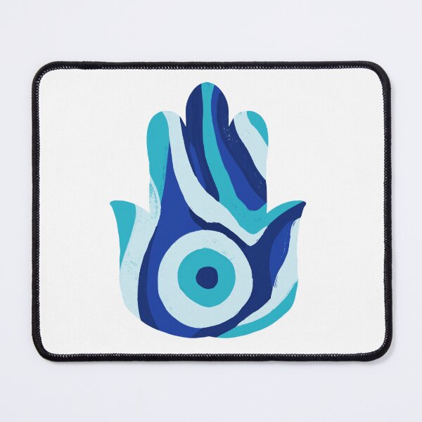 Item preview, Original Blue Swirl Hamsa designed and sold by PeaceforIsrael.