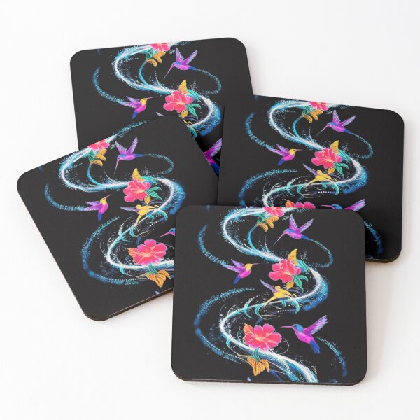 Item preview,  hummingbirds and flowers  designed and sold by aipaint.
