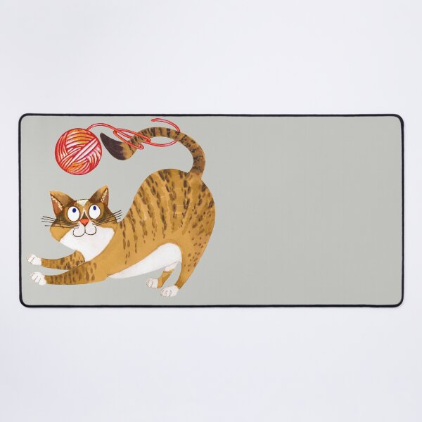 Item preview, cat with yarn ball designed and sold by BessoChicca.