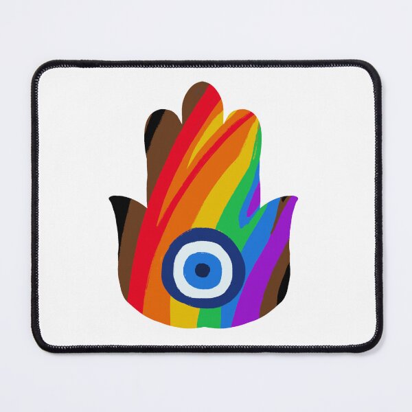 Item preview, More Color More Pride / Philadelphia Pride Flag Hamsa designed and sold by PeaceforIsrael.
