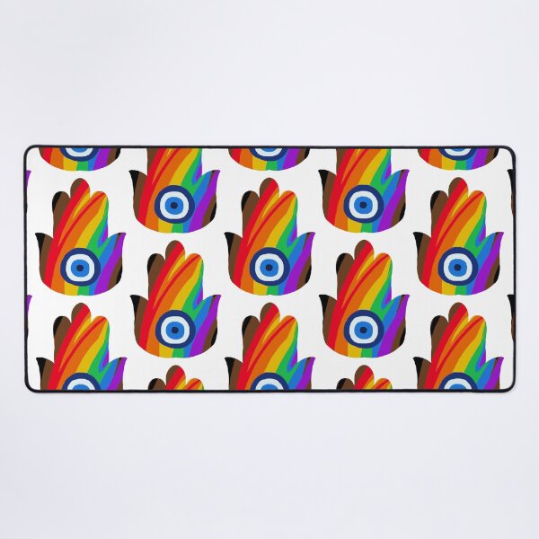 Item preview, More Color More Pride / Philadelphia Pride Flag Hamsa designed and sold by PeaceforIsrael.