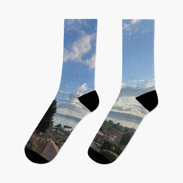 Item preview, Mountain Top View of Lake Bolsena in Italy designed and sold by ZedColors.