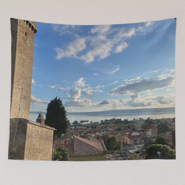 Item preview, Mountain Top View of Lake Bolsena in Italy designed and sold by ZedColors.