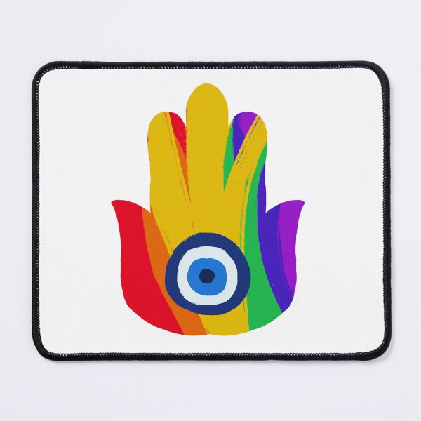 Item preview, Freedom Pride / Tel Aviv Pride Flag Hamsa designed and sold by PeaceforIsrael.
