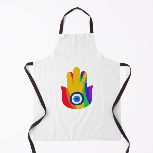 Item preview, Freedom Pride / Tel Aviv Pride Flag Hamsa designed and sold by PeaceforIsrael.