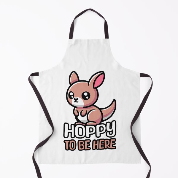 Item preview, Hoppy to be here! Cute Kangaroo Pun designed and sold by PMCreative.