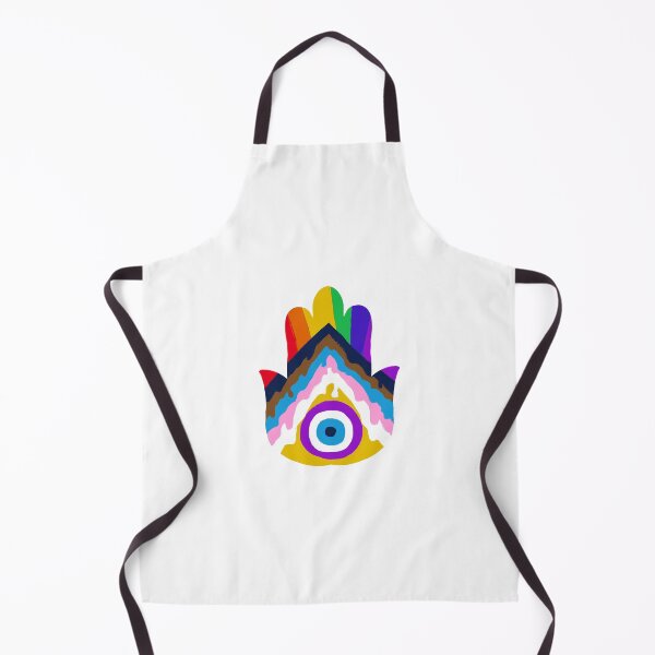 Item preview, Progress Pride / Inclusive Pride Flag Hamsa designed and sold by PeaceforIsrael.