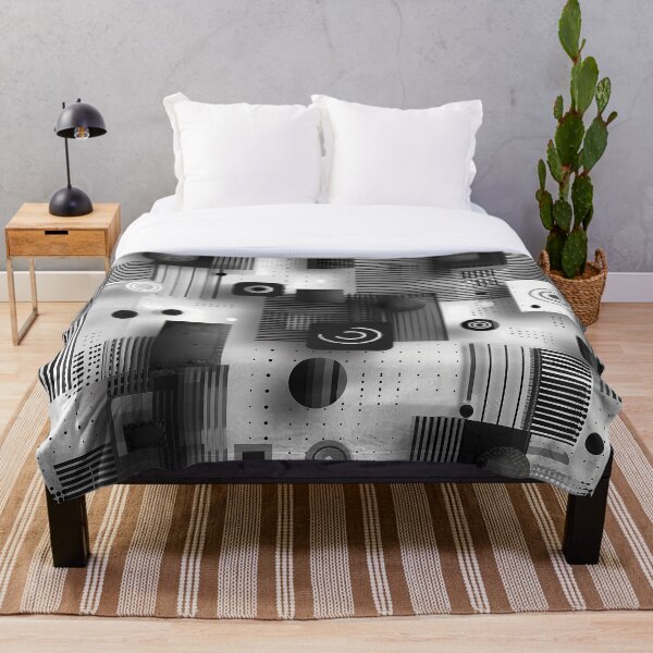 Item preview, Geometric patterns in hues of black and white v.4 designed and sold by Print2Harbor.