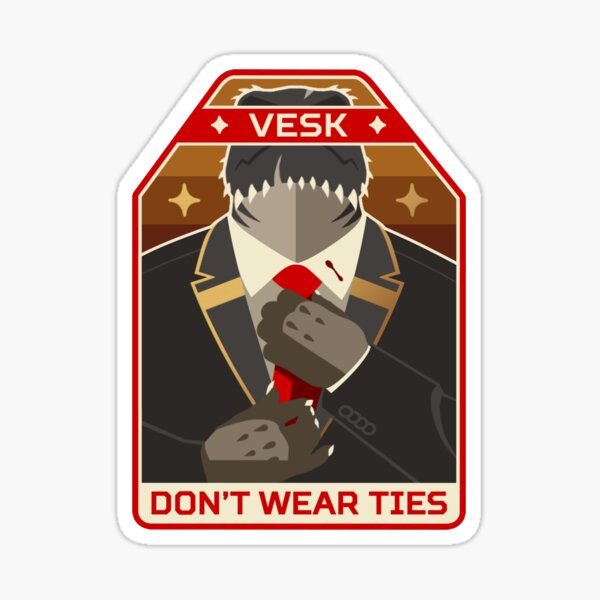 Cosmopunk Patch - Vesk Don't Wear Ties Sticker