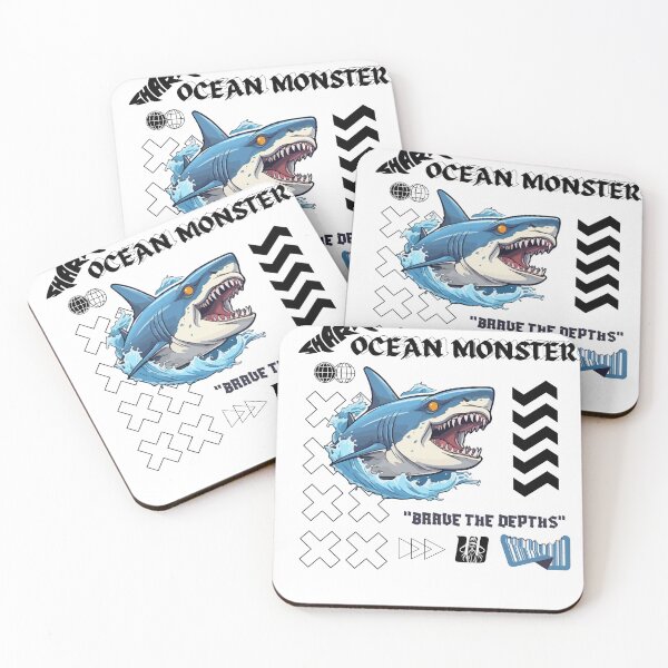 Item preview, Ocean monster shark black designed and sold by Wizard-shop1.