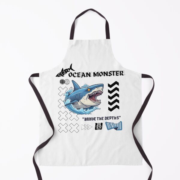 Item preview, Ocean monster shark black designed and sold by Wizard-shop1.