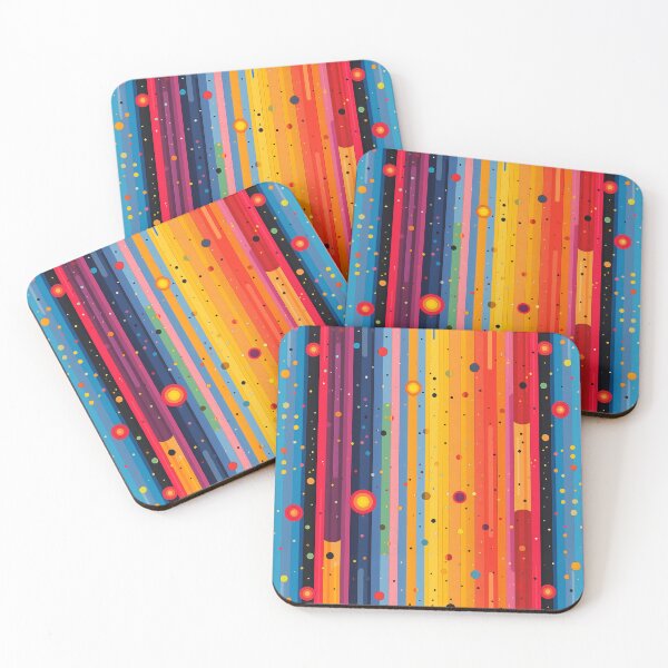Item preview, Geometric patterns in rainbow colors designed and sold by Print2Harbor.