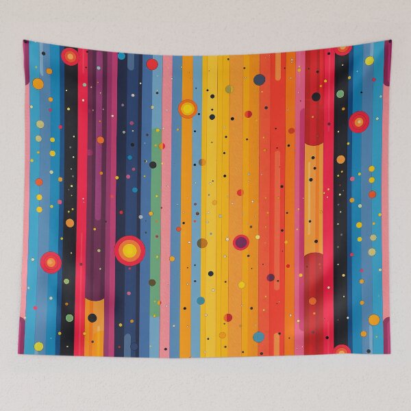 Item preview, Geometric patterns in rainbow colors designed and sold by Print2Harbor.