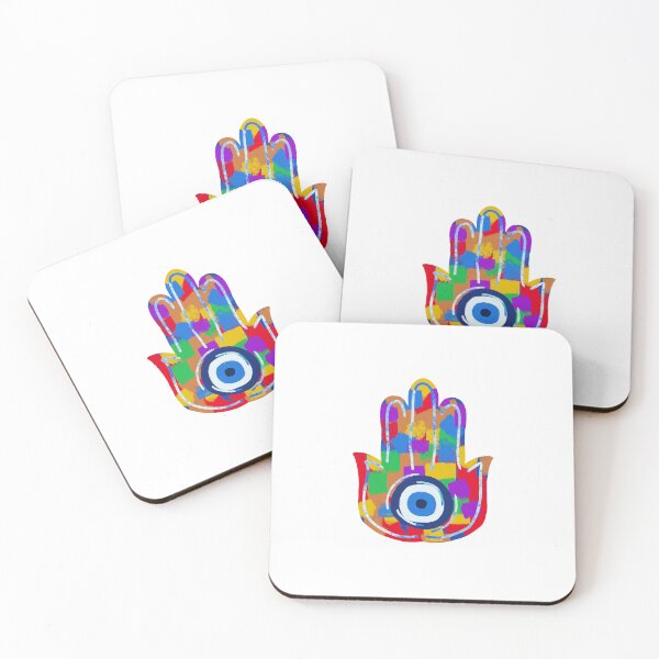 Item preview, Mosaic Pride Flag Hamsa designed and sold by PeaceforIsrael.