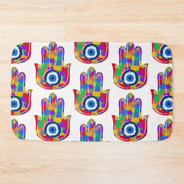 Item preview, Mosaic Pride Flag Hamsa designed and sold by PeaceforIsrael.