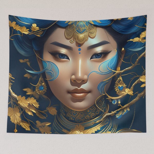 Item preview, Asian Goddess Portrait n°8 designed and sold by Grafik-Ai-Art.