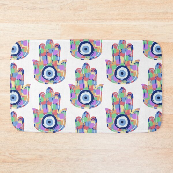 Item preview, Pastel Mosaic Pride Flag Hamsa designed and sold by PeaceforIsrael.