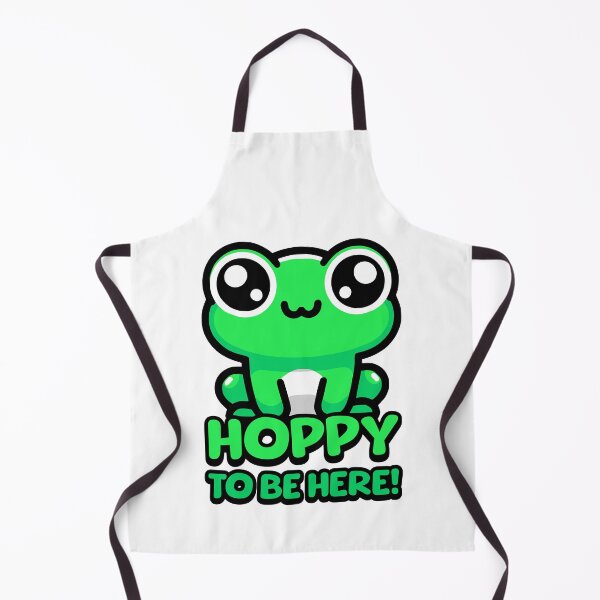 Item preview, Hoppy to be here! Cute Frog Pun designed and sold by PMCreative.