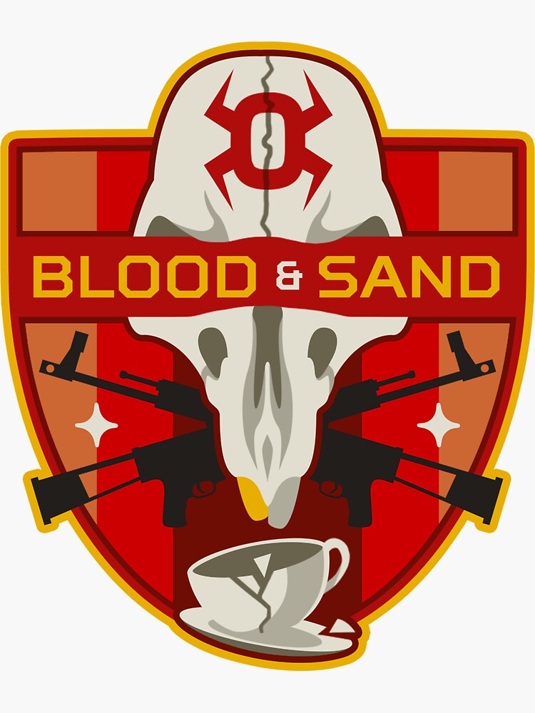 Thumbnail 3 of 3, Sticker, Cosmopunk Patch - Blood & Sand designed and sold by Cosmopunk.