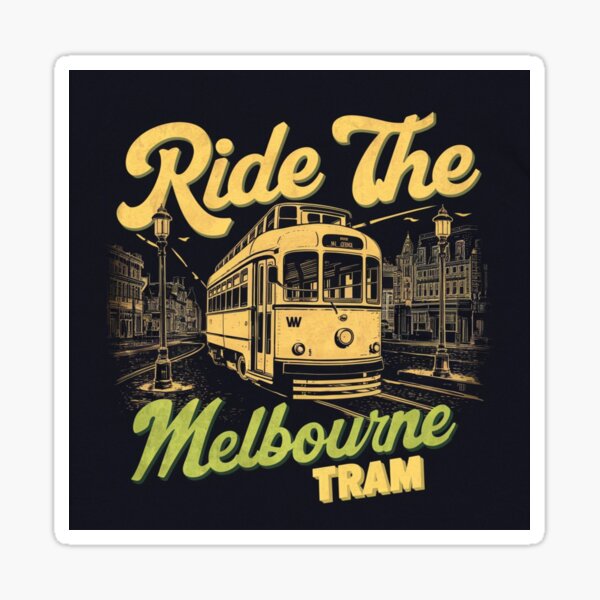 Aperçu de l'œuvre TRAMWAY DE MELBOURNE créée et vendue par Globalcitytees.
