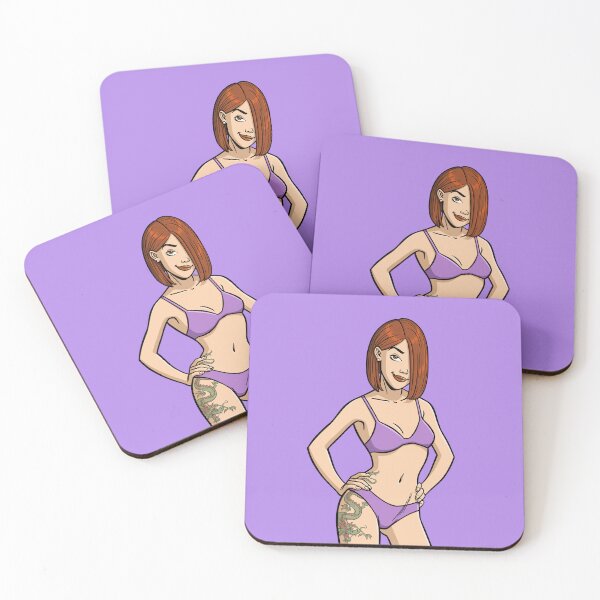 Item preview, CutiePie #71 - Bikini redhead with dragon tattoo designed and sold by CutiePiesArt.