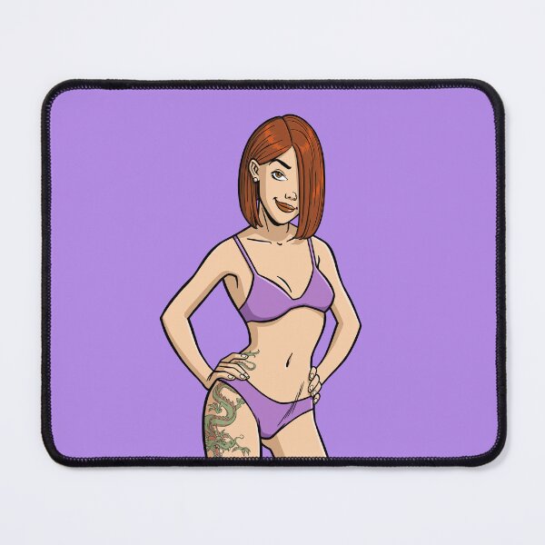 Item preview, CutiePie #71 - Bikini redhead with dragon tattoo designed and sold by CutiePiesArt.