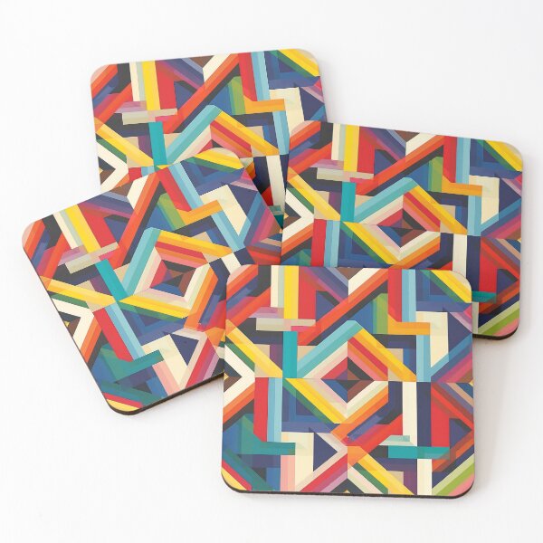 Item preview, Geometric patterns in rainbow colors v.4 designed and sold by Print2Harbor.